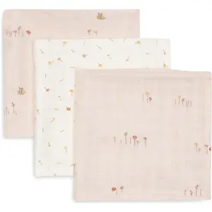 Jollein Lot de 3 mini langes Pretty Picnic (31 x 31 cm) pas cher