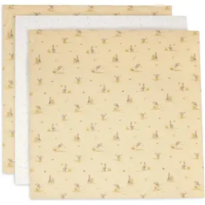 Jollein Lot de 3 langes en gaze de coton Kangaroots (70 x 70 cm) pas cher