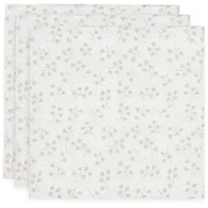 Jollein Lot de 3 langes en gaze de coton Leafy Dreams (70 x 70 cm) pas cher
