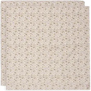 Jollein Lot de 2 maxi-langes en coton Flower Fairies (115 x 115 cm) pas cher