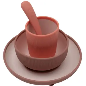 Jollein Coffret repas en silicone Blush Shades (4 pièces) pas cher
