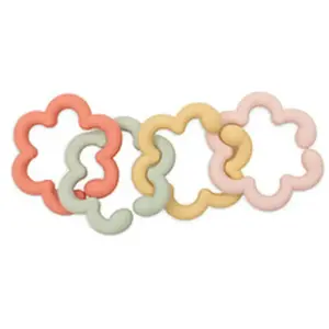 Jollein Anneaux de dentition en silicone Flowers pas cher