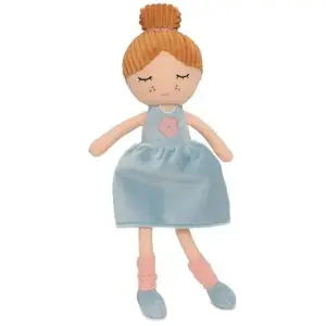 Jollein Poupée en tissu - Rose - 100% polyester - 32 x 10 x 6 cm pas cher