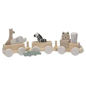 Comparateur de prix : Jollein 117-001-67090 Train en bois
