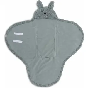 Comparateur de prix : Jollein Baby Wikkeldeken - Bunny - Sea Green - 100x105cm