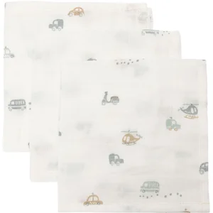 Jollein Lot de 3 mini langes en gaze de coton On the Go (31 x 31 cm) pas cher