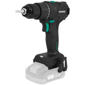 VONROC Perceuse sans fil PRO 20 V   Moteur sans balais   40 Nm Batteri...