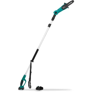 VONROC Telescopische Accu Kettingzaag 20V - Kantelbaar zaagblad - Traploos verlengbaar (Incl. 2.0Ah Accu en snellader) pas cher