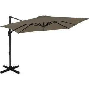 VONROC Premium Zweefparasol Pisogne 300x300cm   Incl. kruisvoet & besc... pas cher