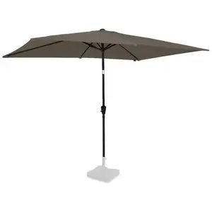 VONROC Parasol Rapallo 200x300cm - Parasol rectangulaire Premium | Taupe pas cher