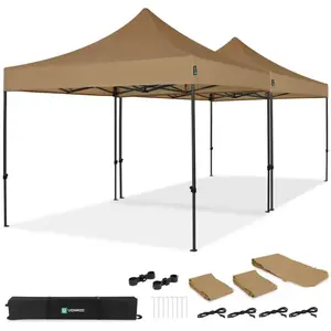 VONROC Easy-Up Partytent 6x3 m Premium easy-up Partytent - Set inc... pas cher