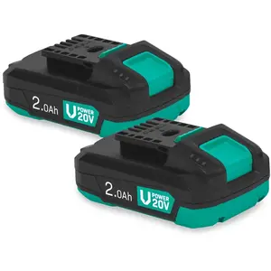 VONROC Batterie 20V   2.0Ah Pack Duo pas cher