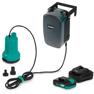 VONROC Accu Dompelpomp 20V - 90W 4.500 l/h, 0,8 bar vlakzuigend to... pas cher
