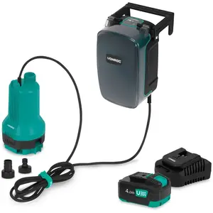 VONROC Accu Dompelpomp 20V - 90W 3.800 l/h, 0.6 bar vlakzuigend to... pas cher