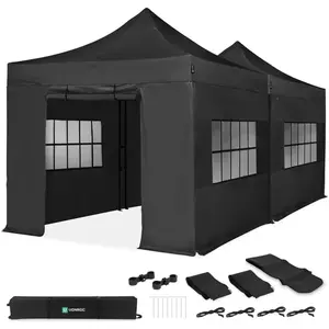 VONROC Partytent 6x3 m Premium easy-up Partytent - Set incl. 2x Te... pas cher