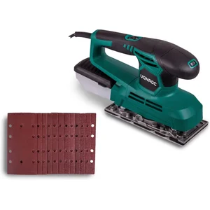 VONROC Ponceuse vibrante 240W Patin de 90x187mm Boîtier de récupé...