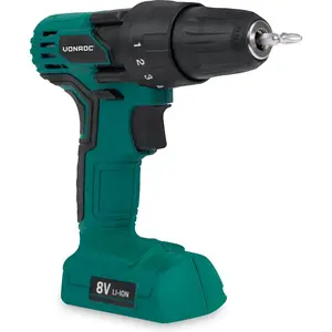 VONROC Accuboormachine 8V   Incl. oplader & 50mm dubbele schroefbit pas cher