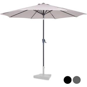 VONROC Parasol inclinable rond Ø 3 mètres   UPF 50+ canvas - Beige   Parasol Recanati pas cher