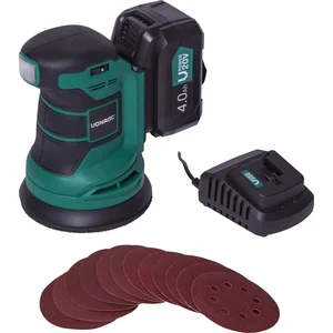 VONROC Ponceuse orbitale sans fil 20V - Ø125mm -12 feuilles abrasives,...