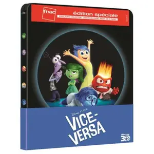Disney - Pixar Vice-versa Steelbook Blu-ray 3D + 2D Edition spéciale Fnac