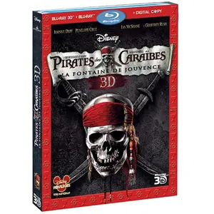 Disney Pirates des Caraïbes 4 - La fontaine de jouvence - Blu-Ray - Versions 2D et 3D pas cher