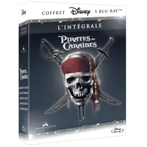 Walt Disney Coffret Pirates des Caraïbes L'Intégrale 1 à 5 Blu-ray