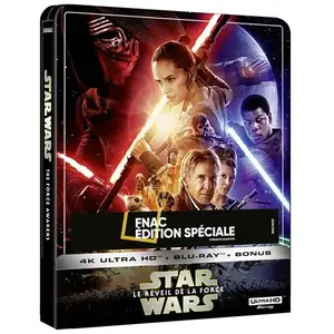 WALT DISNEY COMPANY FRANCE SAS Star Wars Episode VII : Le réveil de la force Steelbook Edition Spéciale Fnac Blu-ray 4K Ultra HD