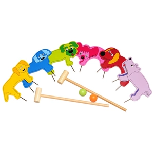 Comparateur de prix : BuitenSpeel Jeu De Croquet En Bois Buitenspeel