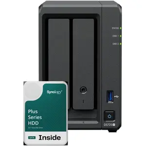 Synology DS725+ 2Bay 12TB NAS met 2x 6TB Plus HDD, NAS pas cher