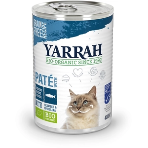 1x400g Yarrah Bio Pâté poisson - Pâtée pour chat pas cher