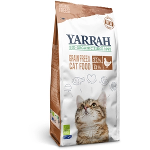 Comparateur de prix : Yarrah Bio poulet bio, poisson sans céréales pour chat - 800 g