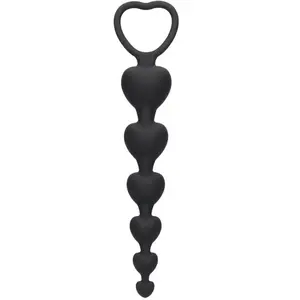 Comparateur de prix : Shots - Ouch! Anal Heart Beads - Black