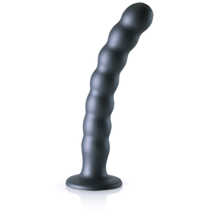 Ouch! by Shots Beaded Silicone G-Spot Dildo - 8'' / 20,5 cm pas cher