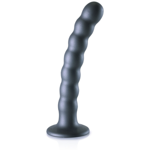 Ouch! by Shots Beaded Silicone G-Spot Dildo - 6,5'' / 16,5 cm