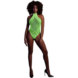 Comparateur de prix : Shots - Ouch! OU839GLOOS - Body with Halter Neck - Neon Green - XS/XL
