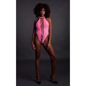 Shots - Ouch! OU837GPNOSX - High-Cut Body - Neon Pink - XL/XXXXL pas cher