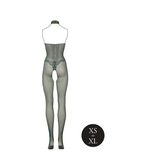 Kanten Visnet Catsuit - Groen pas cher