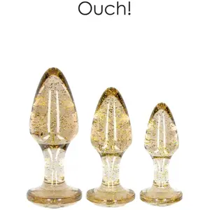 Shots - Ouch! Acryl Butt Plug Set gold pas cher