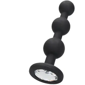 Comparateur de prix : Shots - Ouch! Silicone Beaded Diamond Butt Plug black