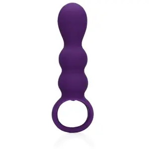 Loveline Chapelet anal vibrant progressif Teardrop Clear Purple pas cher