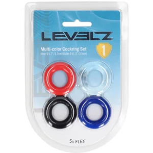 Cockring Set of 4 - Multicolor pas cher