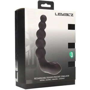 Vibrating Heating Bendable Tapping Beaded Silicone Prostate Stimulator... pas cher