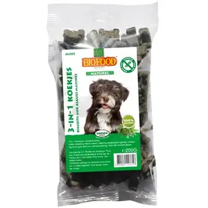 Biofood Chien Biscuits Mini 3 en 1 aux Algues Marines 200g pas cher