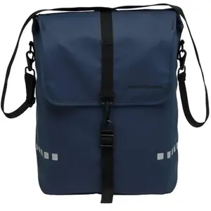PexKids New Looxs ® Odense Single - Enkele Fietstas - Waterafstotend Polyester - Afneembare Fietstas Enkel - Geschikt voor Elektrische Fietsen - 17,5 liter - Schoudertas - Dark Blue pas cher