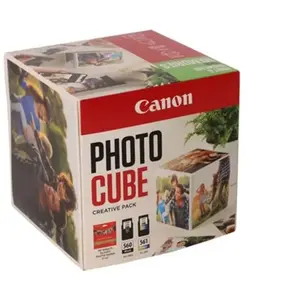 Cartouche d'encre Canon PG560/CL561 Photo Cube White/Green + PP-201 Blanc et Vert pas cher