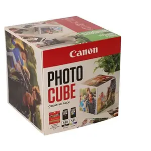 Comparateur de prix : Cartouche d'encre Canon PG540/CL541Photo Cube White/Green + PP201 Blan...