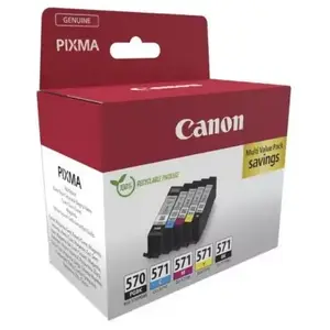 Cartouche d'encre CANON PGI-570+CLI-571 noir+couleurs pas cher