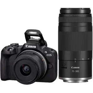 Canon EOS R50 + RF-s 18-45 + RF 75-300mm dubbelzoomkit pas cher
