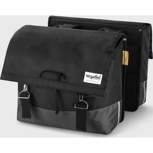 Gerecyclede dubbele fietstas Urban Proof 40 liter - zwart/grijs pas cher