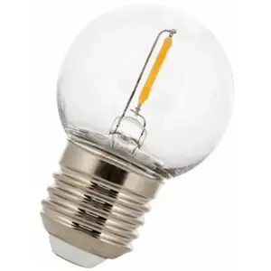 Bailey | LED Kogellamp Plastic | Grote fitting E27 | 1W (vervangt 10W) pas cher